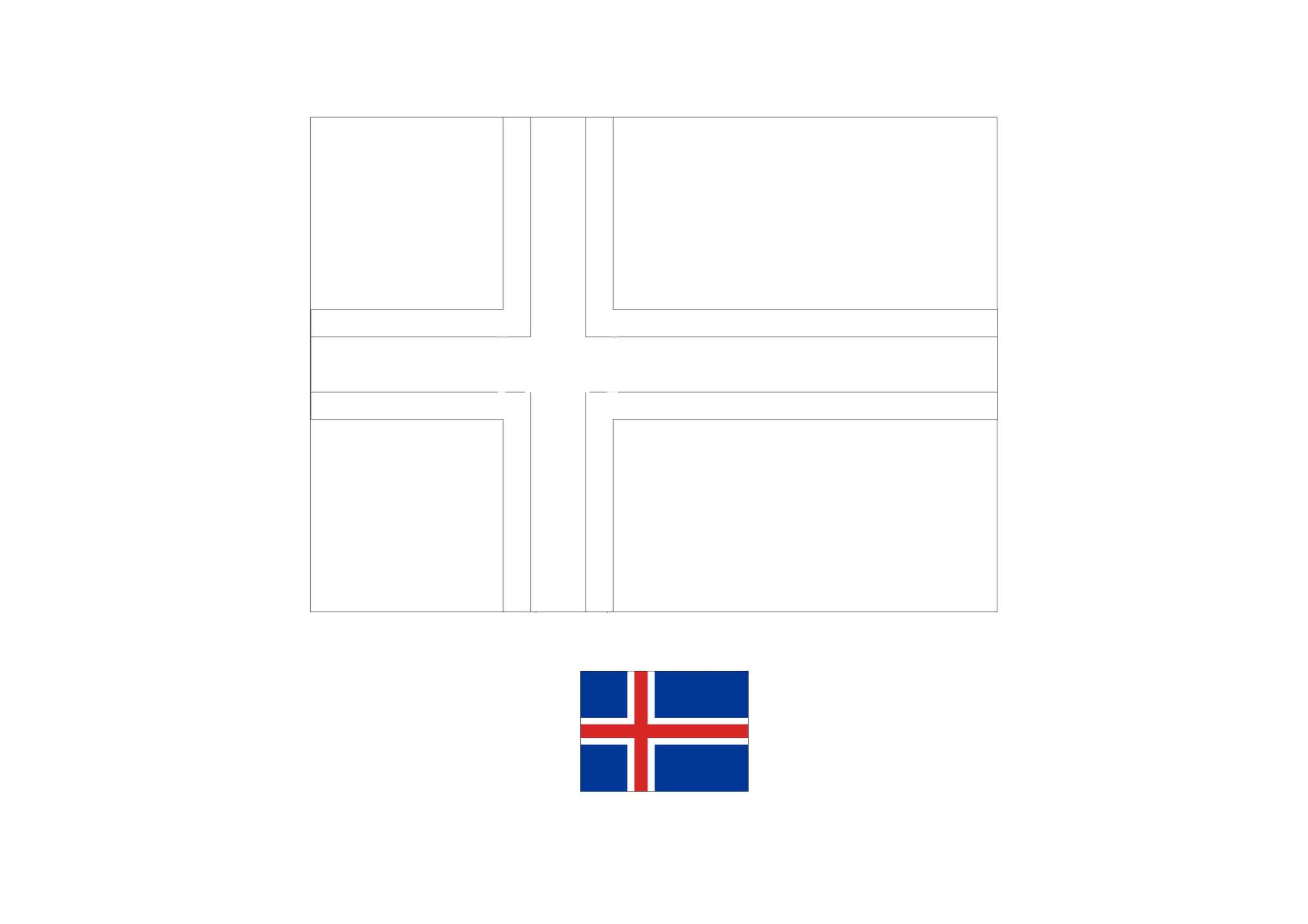 Iceland flag coloring page iceland flag flag coloring pages coloring pages