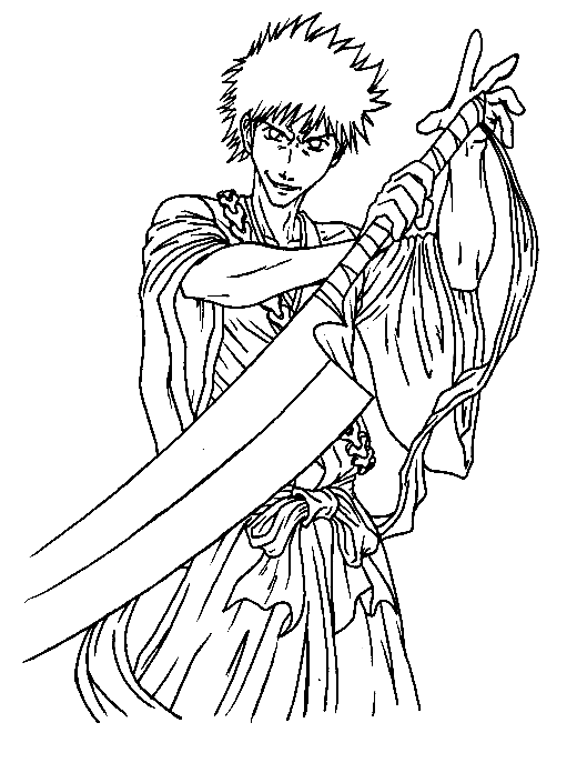 Ichigo coloring pages printable for free download