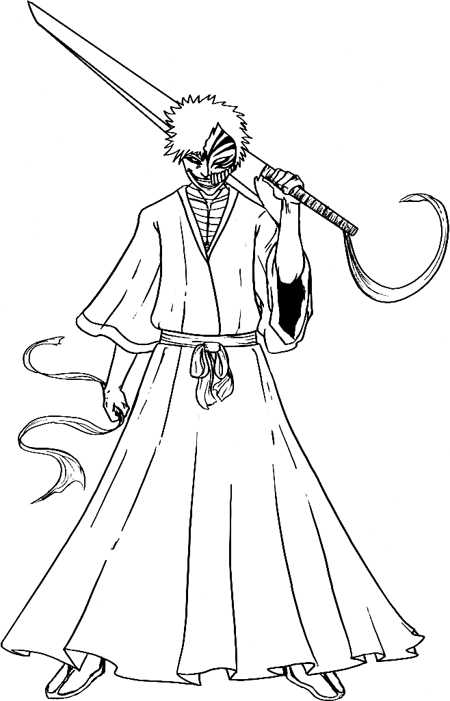 Ichigo coloring pages printable for free download