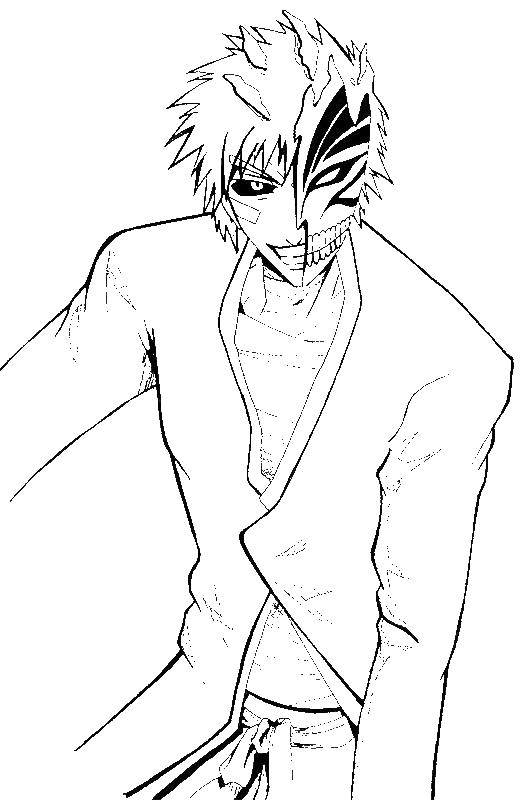 Online coloring pages coloring page ichigo anime download print coloring page