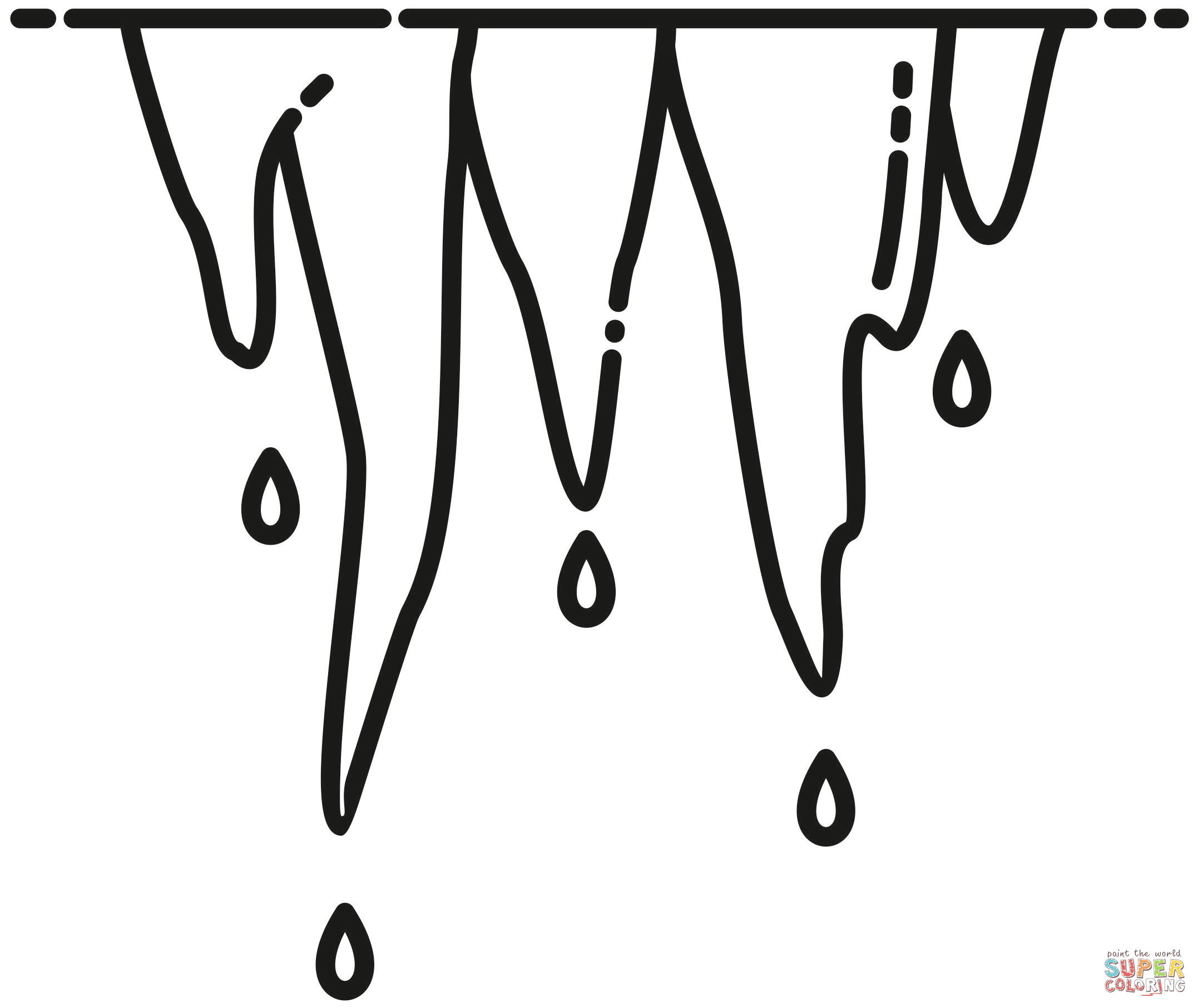 Icicles coloring page free printable coloring pages