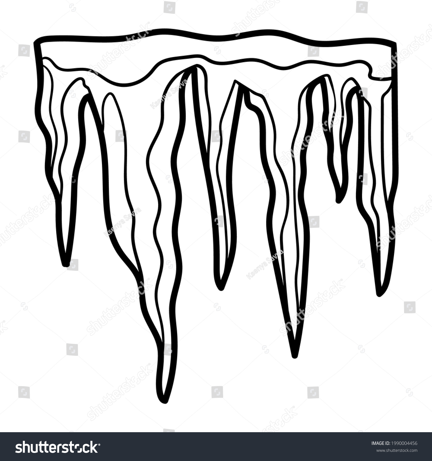 Icicle outline photos and images pictures