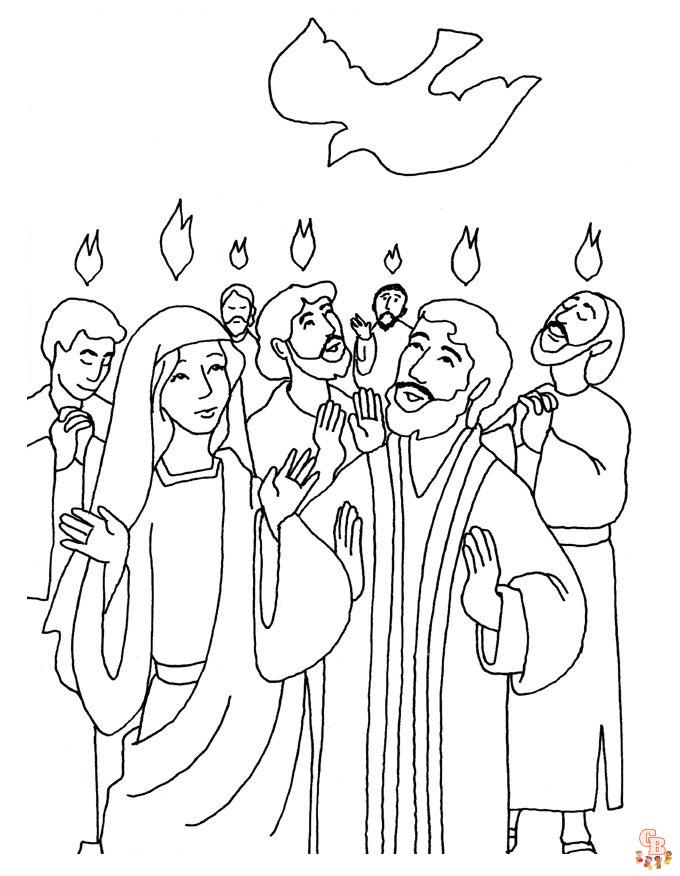 Discover with engaging pentecost coloring pages