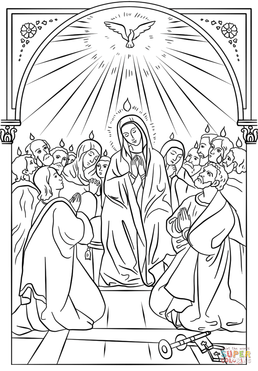 Pentecost icon coloring page free printable coloring pages coloring pages catholic coloring printable coloring pages