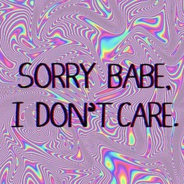 I care