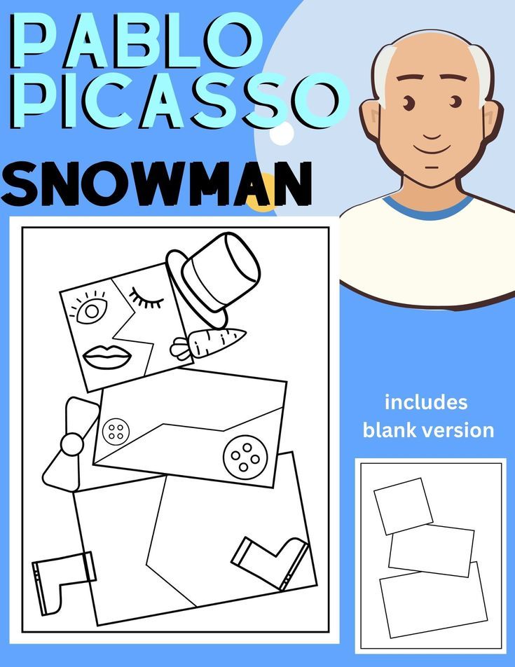 Pablo picasso snowman