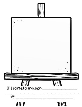 If picasso painted a snowman art and writing lesson by cindy park