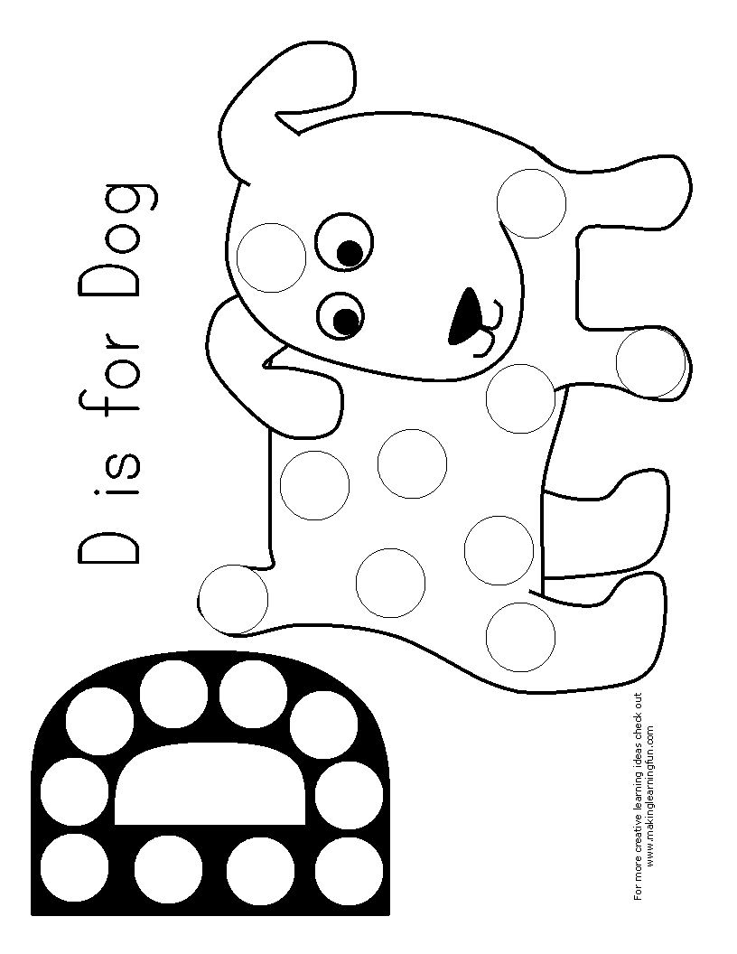 Give a dog a donut clipart d is for dog preschool coloring pages donut coloring page