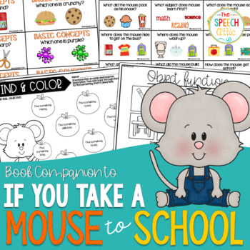 If you take a mouse to school by the speech attic tpt