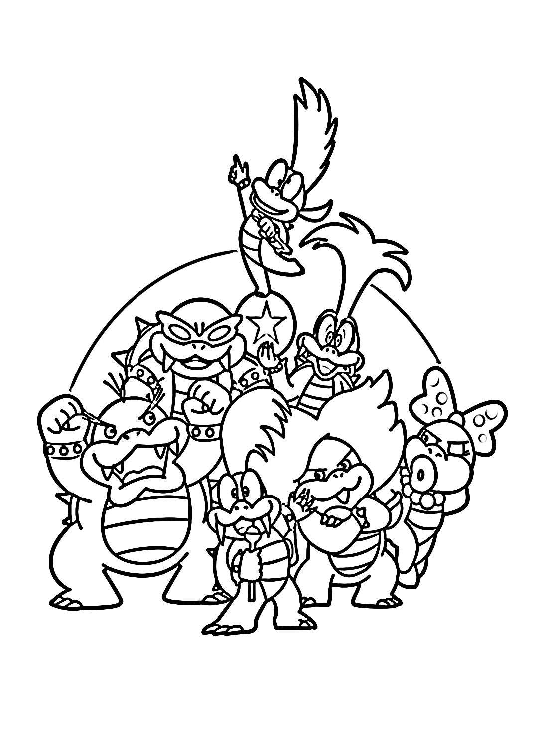 Koopalings coloring pages printable for free download