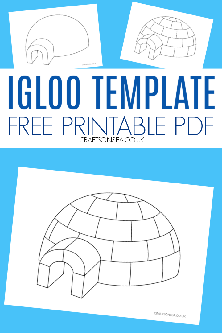 Igloo template free printable