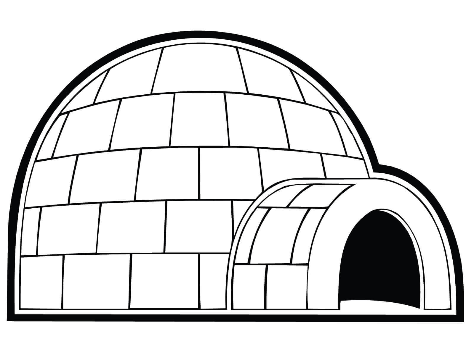 Igloo coloring pages