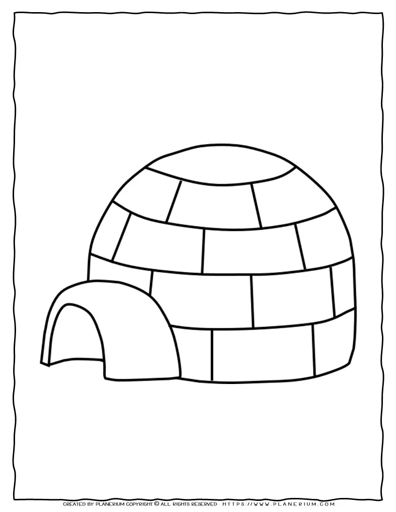 Winter coloring page