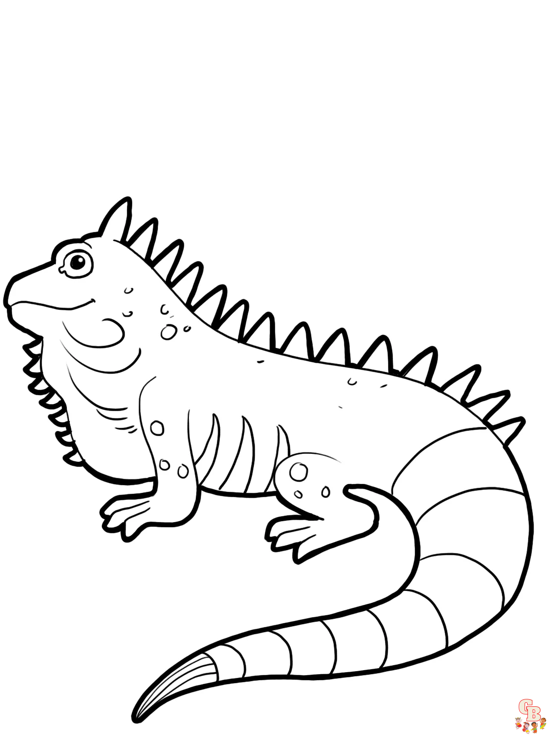 Discover free and printable iguana coloring pages on