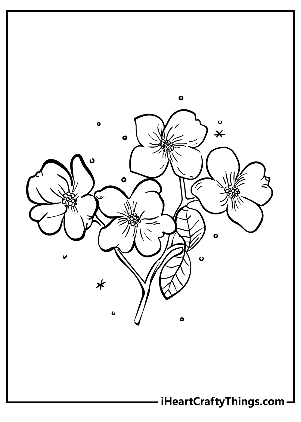 Flower coloring pages free printables