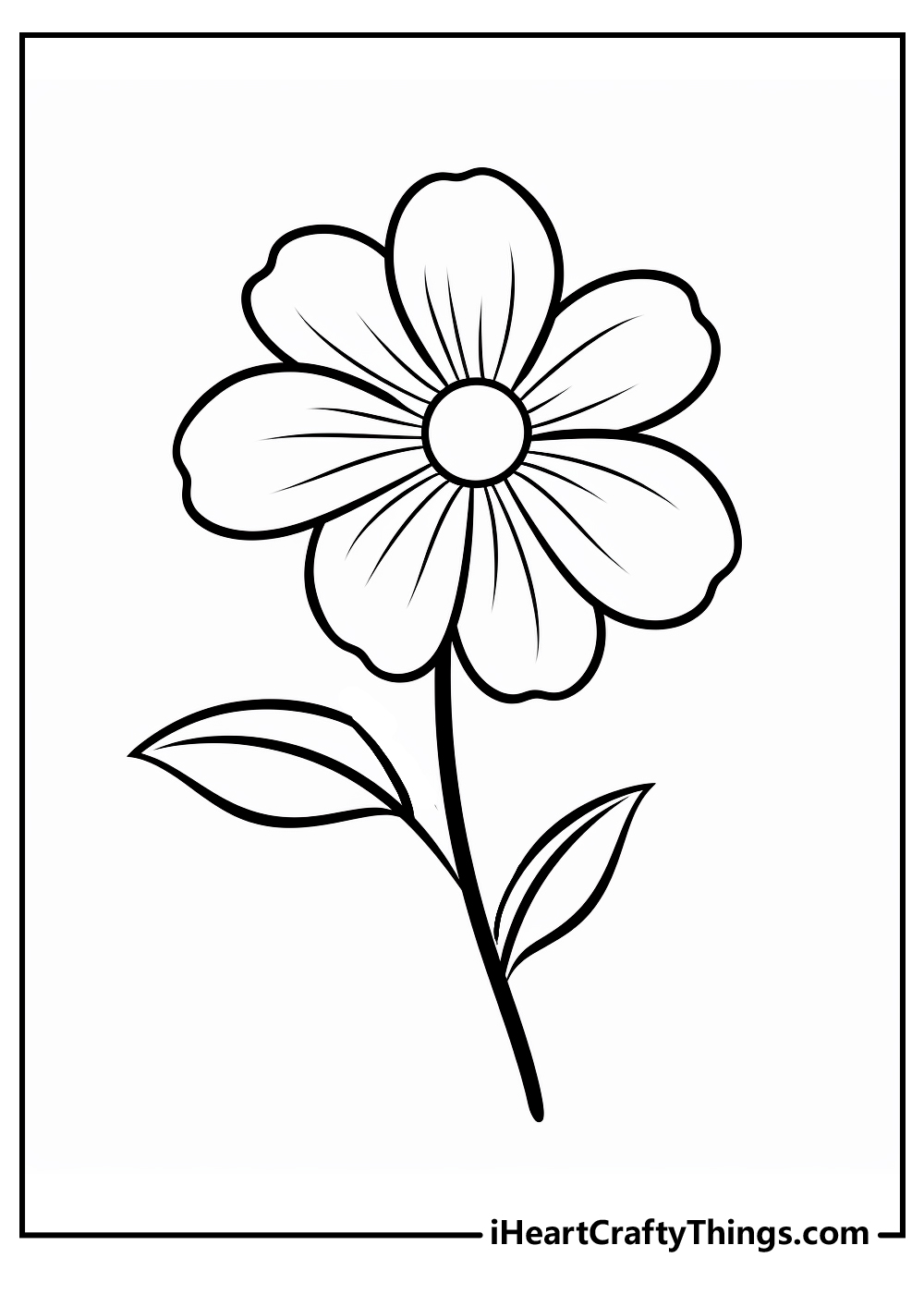 Flower coloring pages free printables