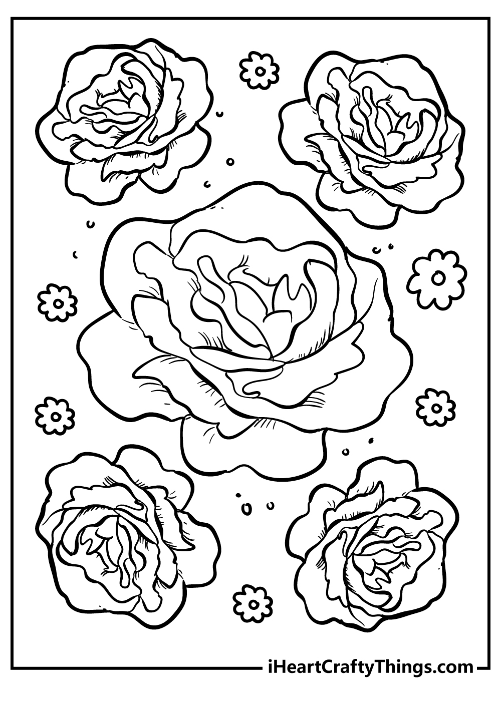 Flower coloring pages free printables