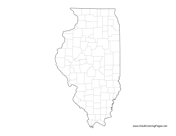 Illinois coloring page