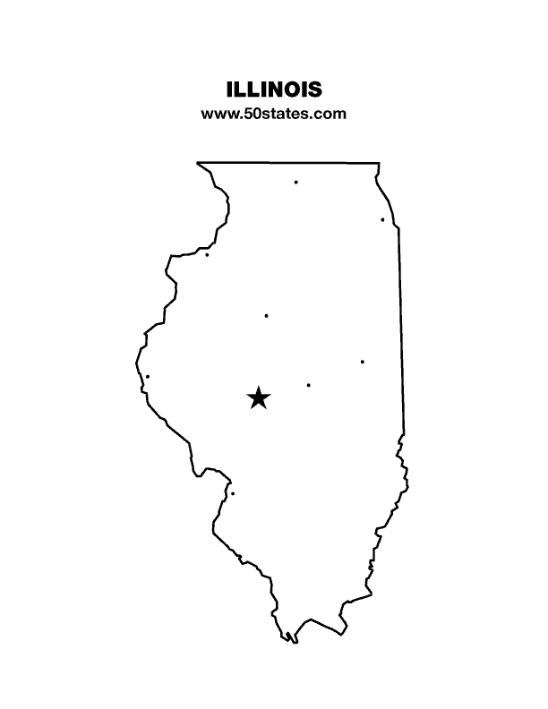 Illinois map â