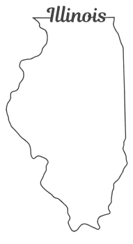 Illinois â map outline printable state shape stencil pattern â diy projects patterns monograms designs templates