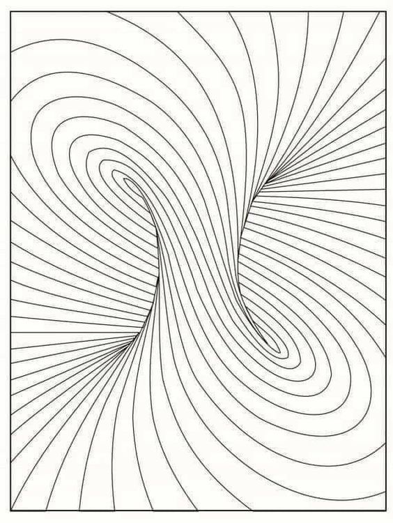 Funny coloring page geometrische malvorlagen zeichnung optische tãuschung geometrische formen kunst