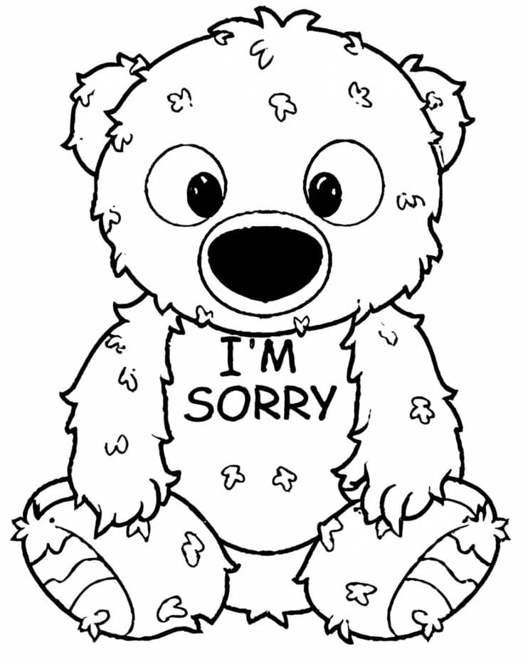 Im sorry coloring pages