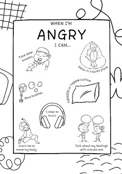 Freebie when im angry coloring page