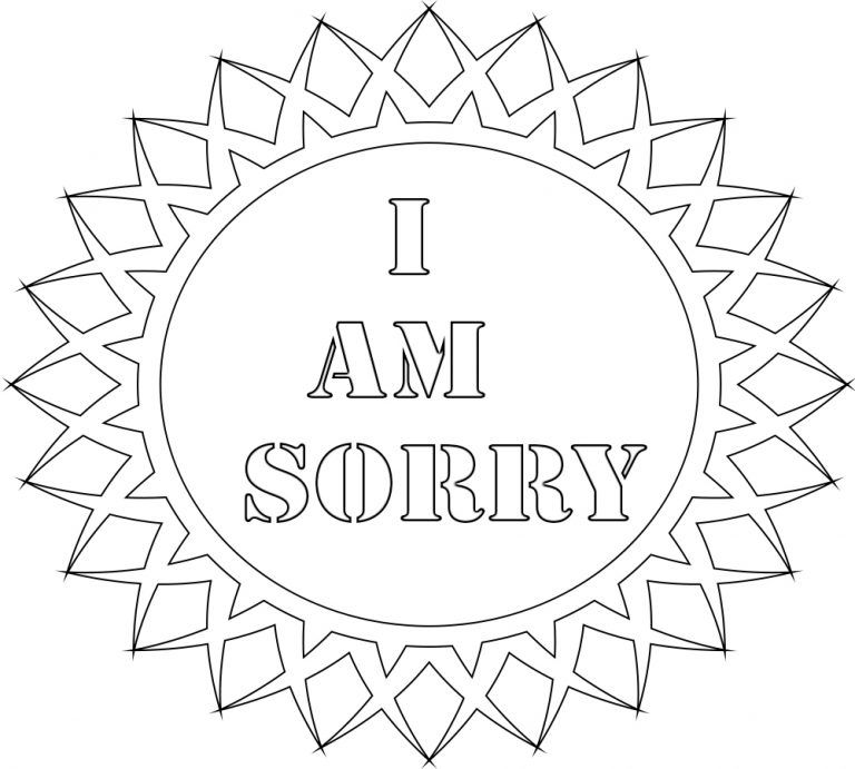 Sorry coloring pages printi am sorryprintable printable coloring pages coloring pages free printable coloring pages