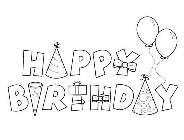 Happy birthday coloring pages birthday coloring pages coloring birthday cards