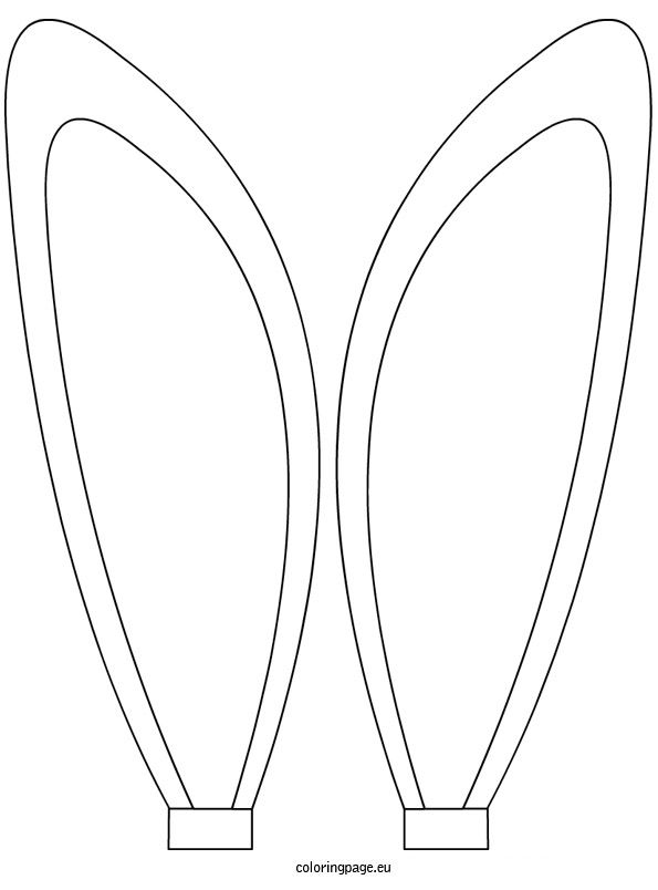 Bunny ears coloring sheet coloring page easter bunny ears template bunny ears template bunny ear
