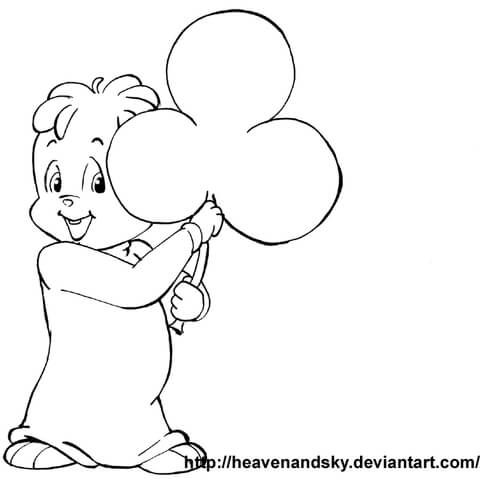 Theodore from alvin and the chipmunks coloring page free printable coloring pages