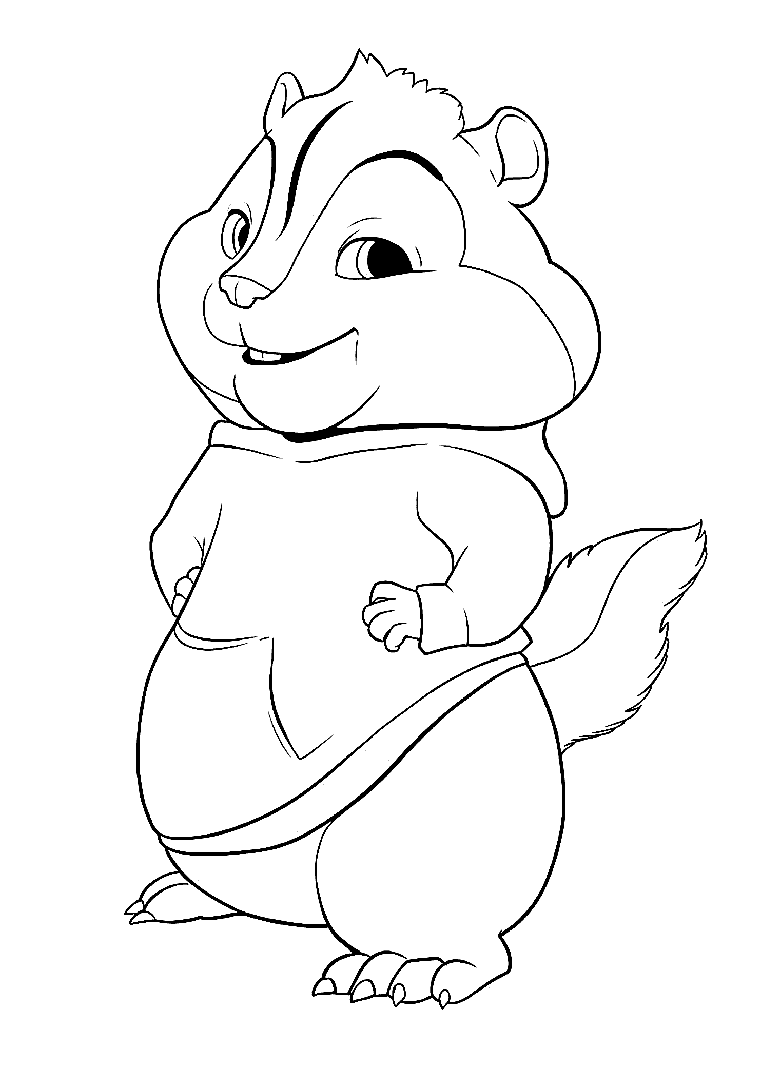 Theodore from alvin and the chipmunks coloring pages for kids printable free cartoon coloring pages animal coloring pages coloring pages