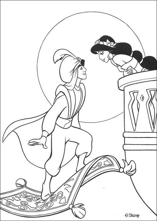 Aladdin coloring pages