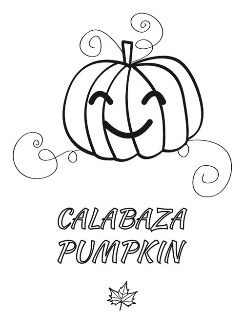 Calabazas para colorear