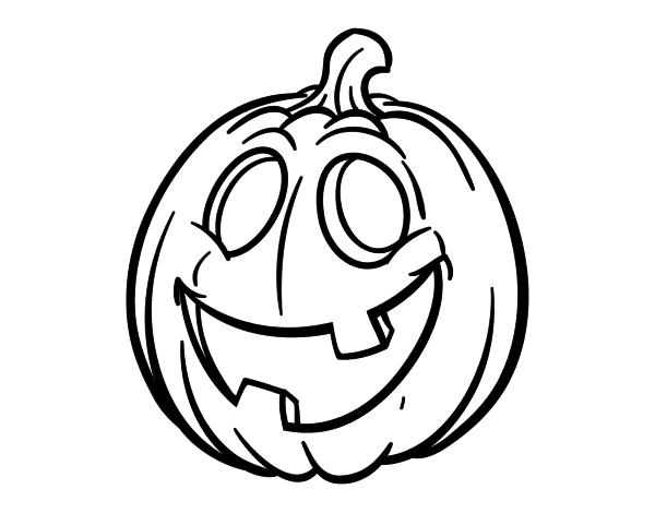 Halloween pumpkin coloring page