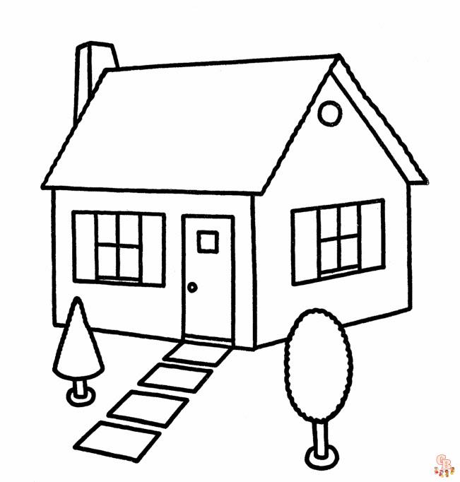 House coloring pages â pãginas imprimibles gratis para niãos