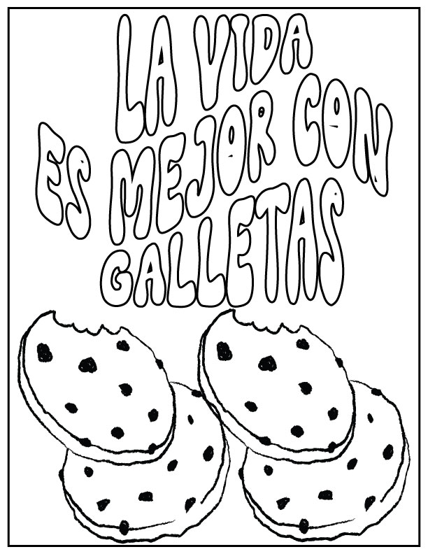 Cute cookie day coloring pages dãa de las galletas pãginas para colorear made by teachers