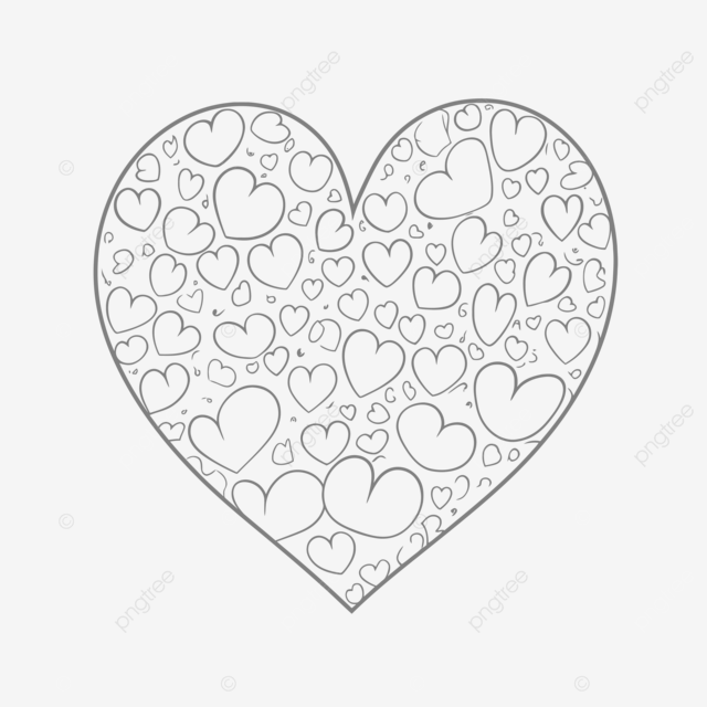 Dibujo de imagen corazon para colorear pãginas hermoso contorno boceto vector png dibujos dibujo del corazon dibujo de ala dibujo de corazon png y vector para dcargar gratis