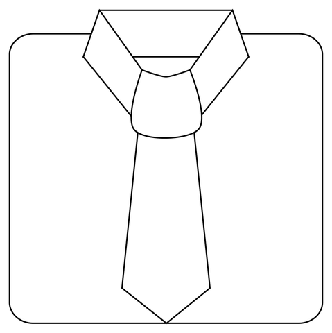 Necktie coloring page free printable coloring pages