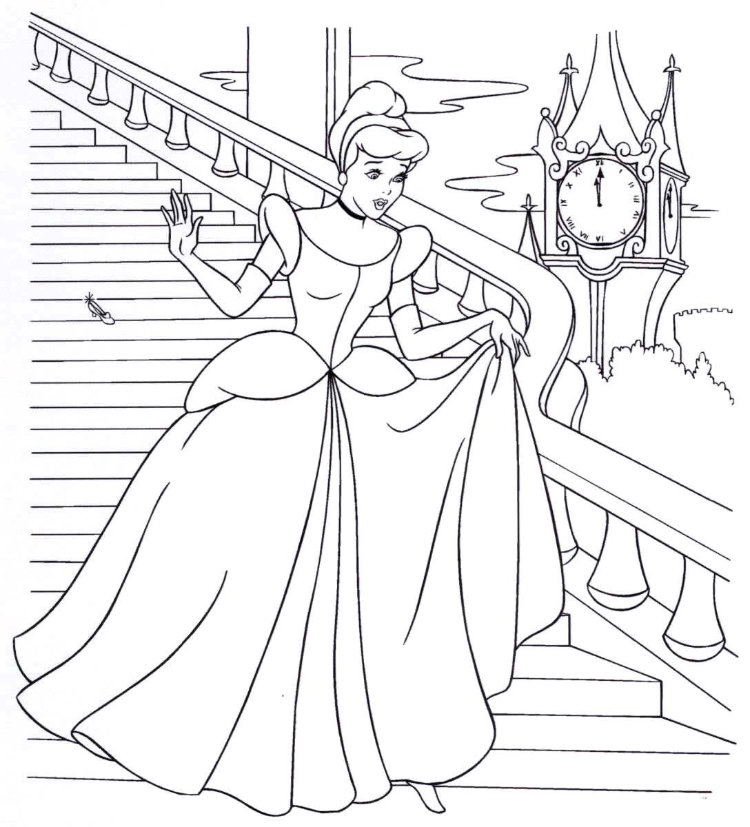 Dibujos de princesas disney para imprimir y colorear gratis disney princess coloring pages cinderella coloring pages princess coloring pages