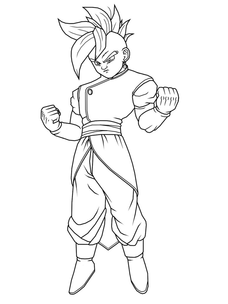 Free printable dragon ball z coloring pages for kids