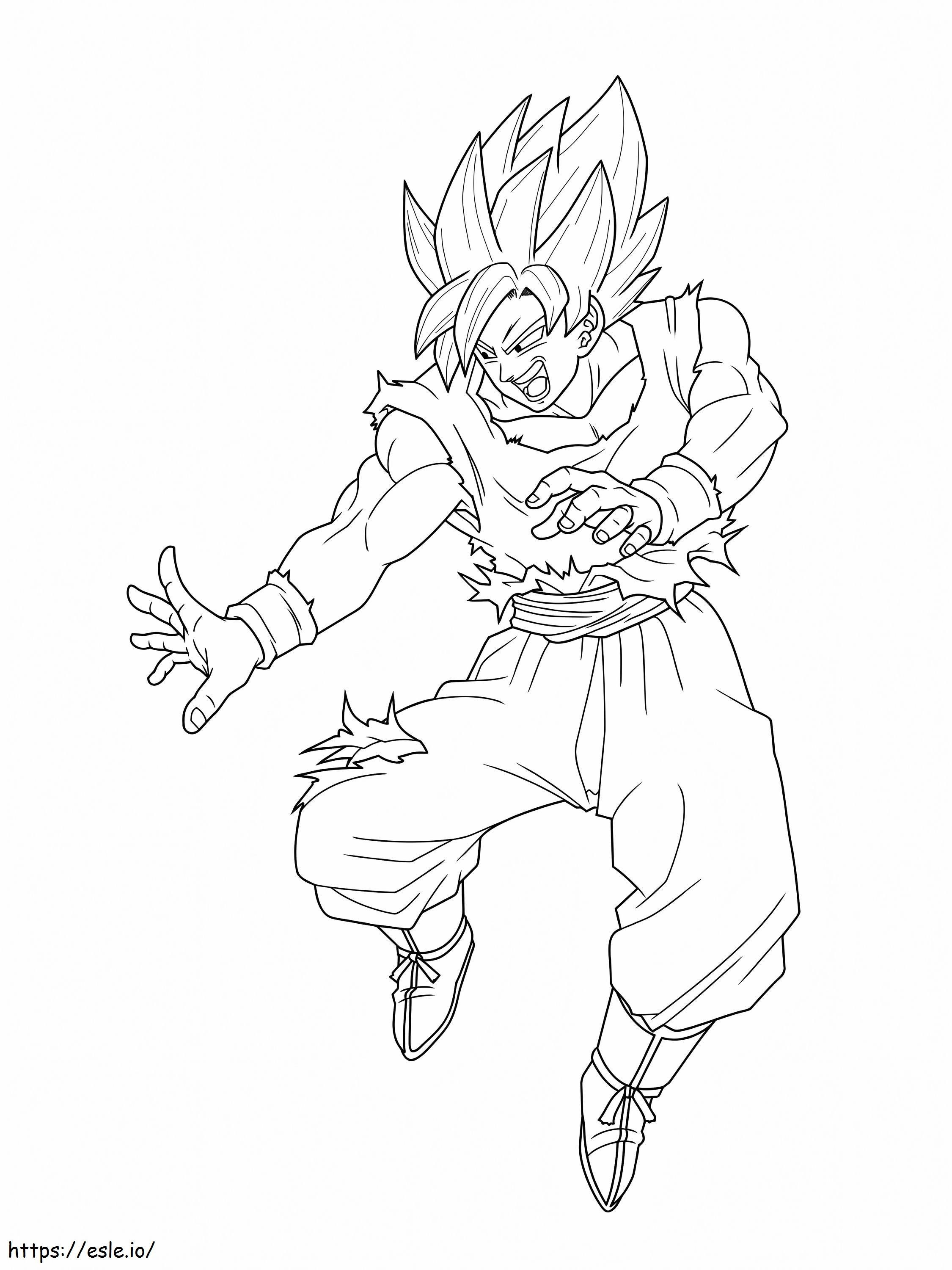 Dragon ball z picture coloring page