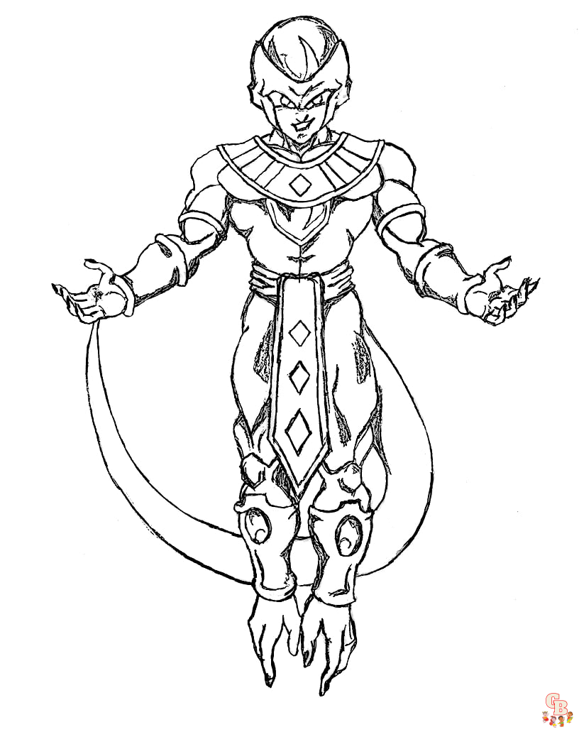 Get free dragon ball z frieza coloring pages printable now