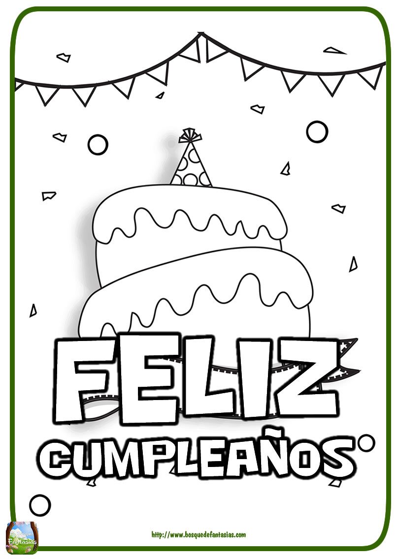 Dibujos de feliz cumpleaãos tarjetas para colorear y pintar dibujos de feliz cumpleaãos letras feliz cumple feliz cumpleaãos