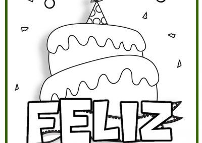 Dibujos de feliz cumpleaãos tarjetas para colorear y pintar dibujos de feliz cumpleaãos dibujos feliz cumpleaãos feliz cumpleaãos