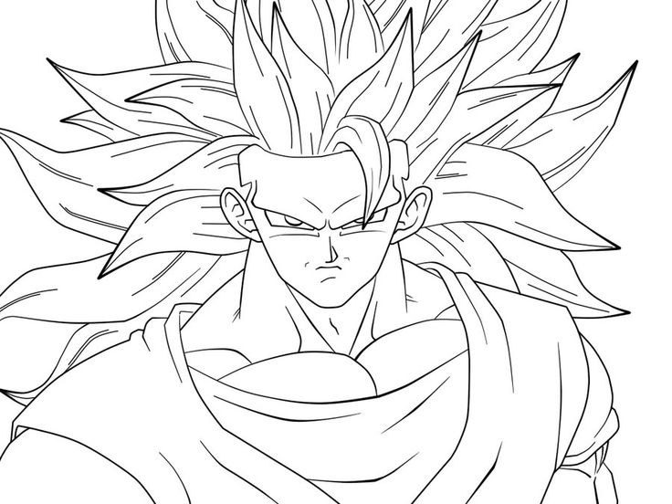 Dragon ball z goku coloring pages dibujo de goku goku dibujo a lapiz goku a lapiz