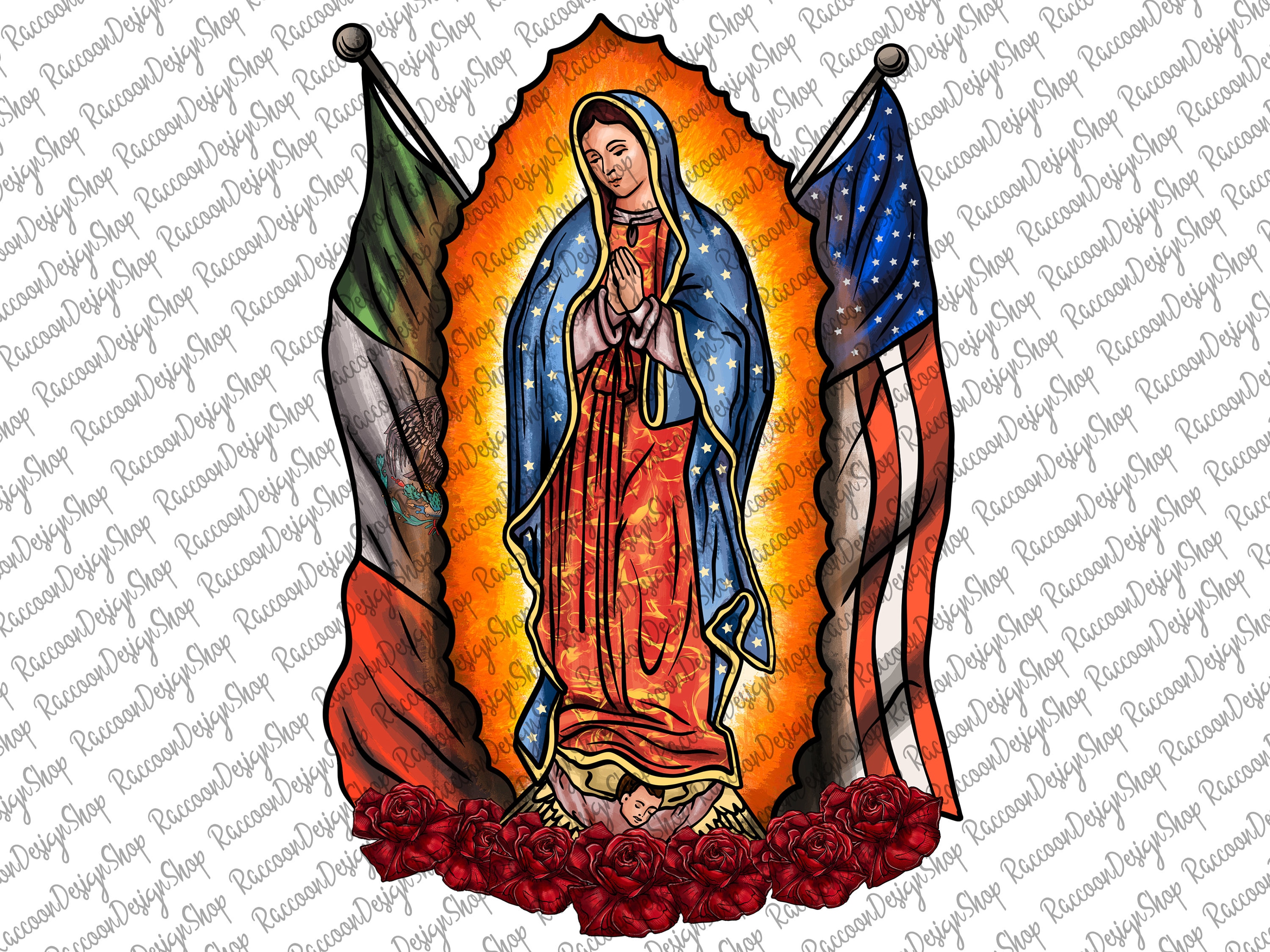 Our lady of guadalupe pngvirgen de guadalupe png graphic clip art latina mexican sublimationguadalupe retro png virgin mary sublimation