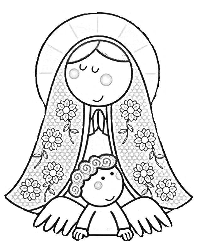 Modern virgin of guadalupe coloring pages virgencita our lady printabled pages coloring pages coloring pages catholic crafts cool coloring pages