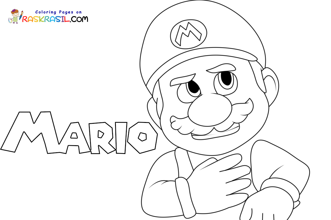 Super mario bros coloring pages