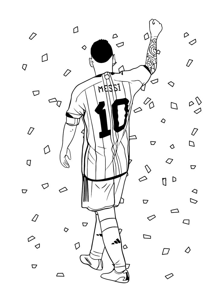 Lionel messi coloring pages